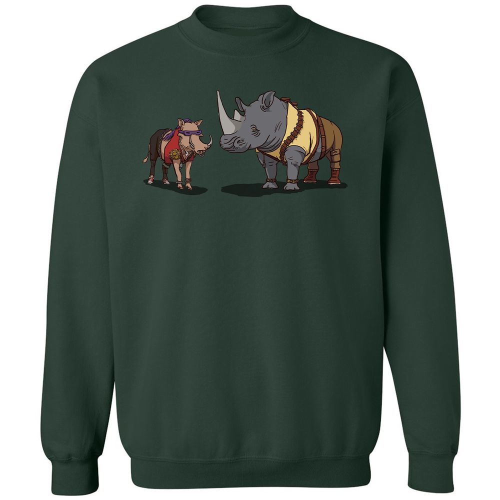 Classic Unisex Sweatshirt - C4J2HZEG - Forest Green - 4