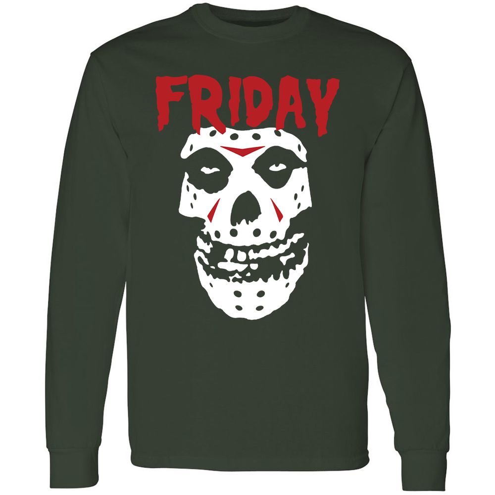 Long Sleeve T-Shirt - Z7X65NFV - Forest Green - 4