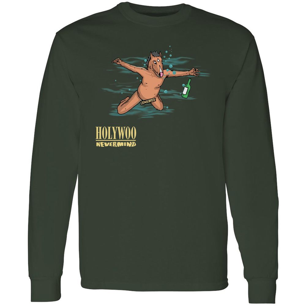 Long Sleeve T-Shirt - S9HZ3UQW - Forest Green - 4