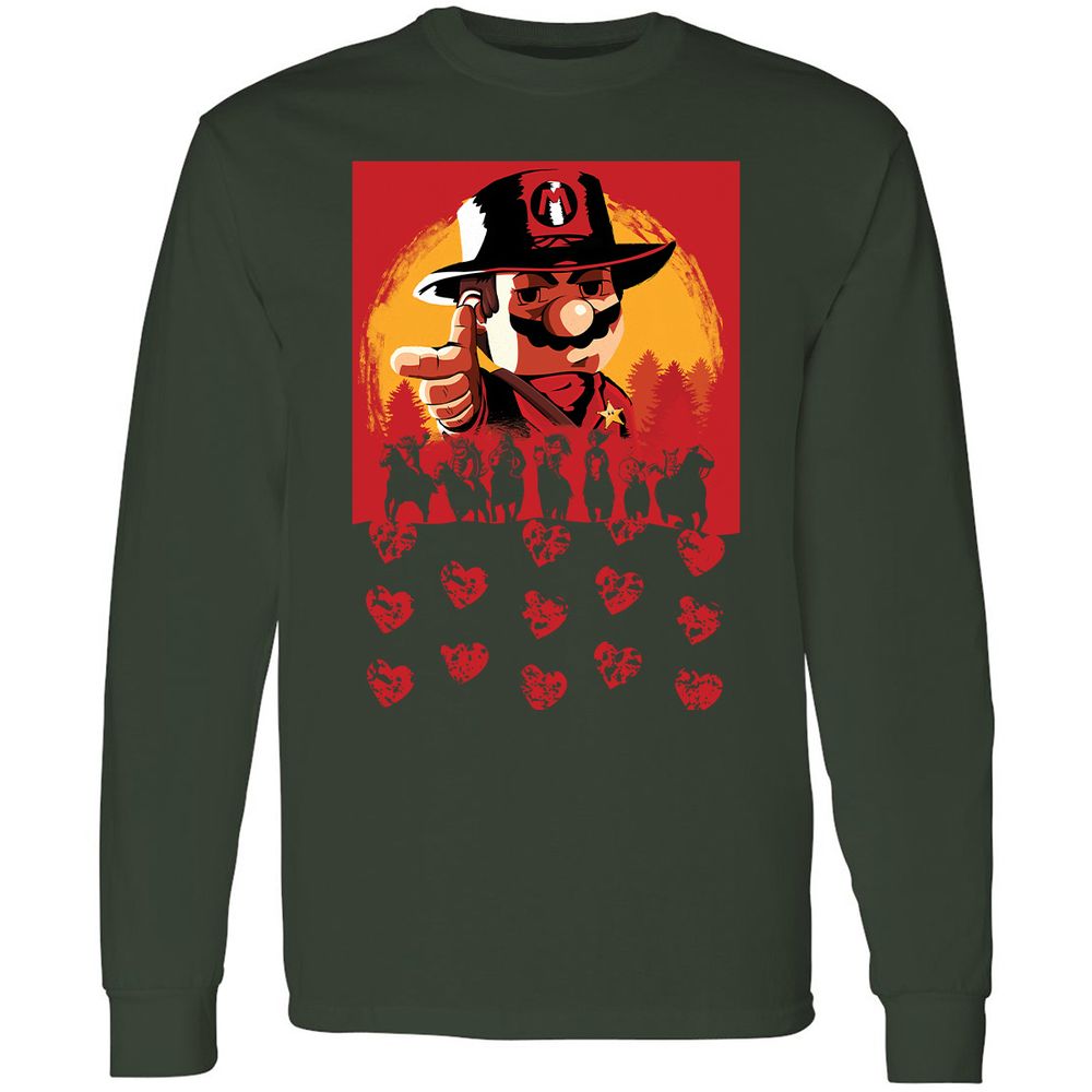 Long Sleeve T-Shirt - GF49FUM4 - Forest Green - 4