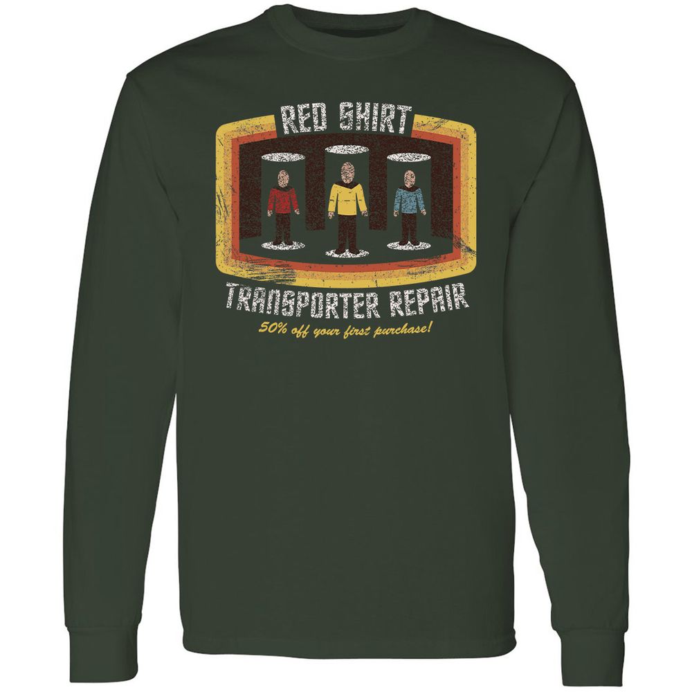 Long Sleeve T-Shirt - G83N4YR2 - Forest Green - 4