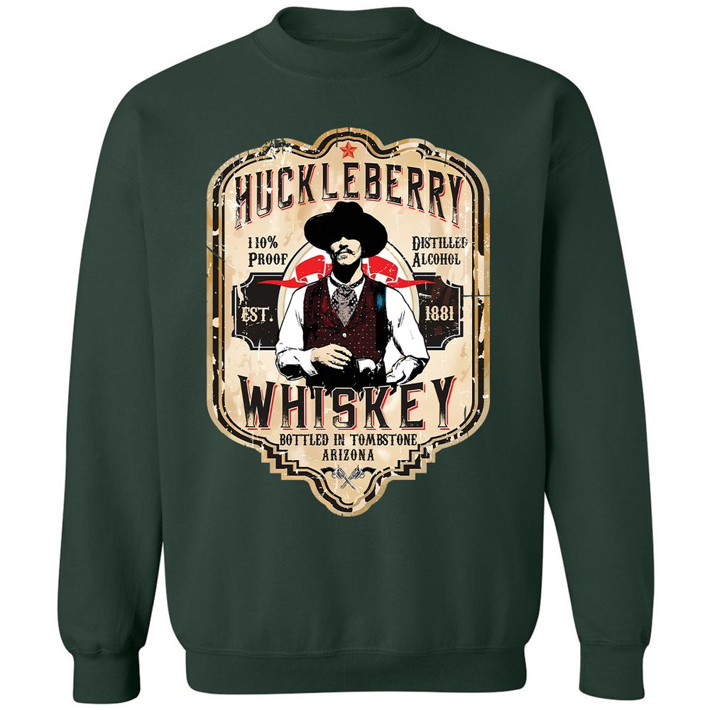 Huckleberry Whiskey Label - Forest Green - 4