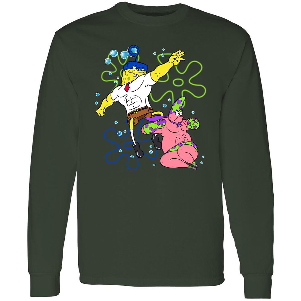 Long Sleeve T-Shirt - FC7BVJ1Q - Forest Green - 4