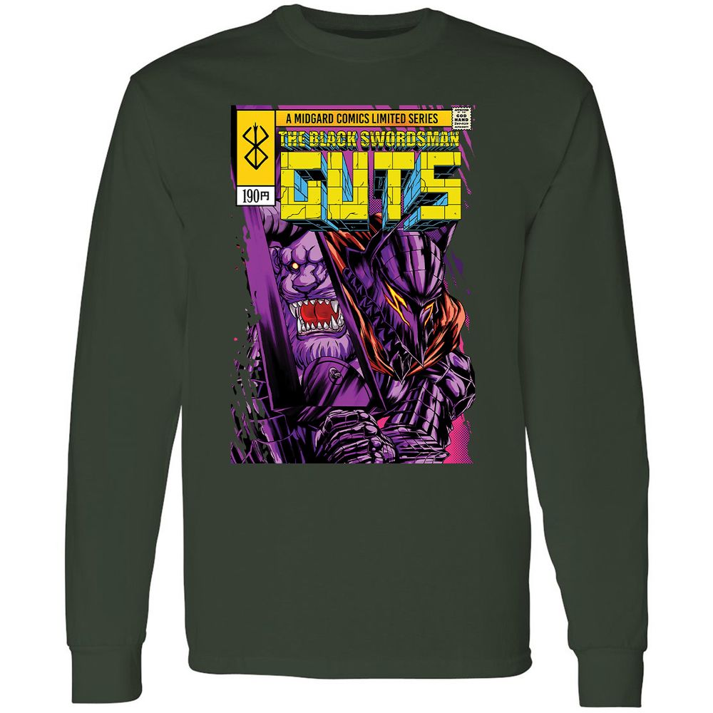 Long Sleeve T-Shirt - Y1GHFHZ2 - Forest Green - 4