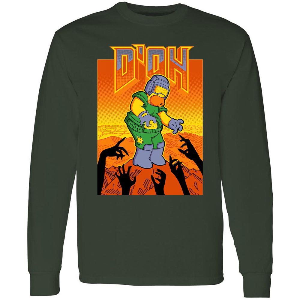 Long Sleeve T-Shirt - 73S42KVU - Forest Green - 4
