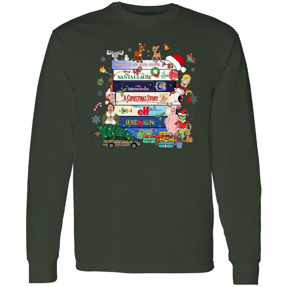 Long Sleeve T-Shirt - SRER6VCV - Forest Green - 4