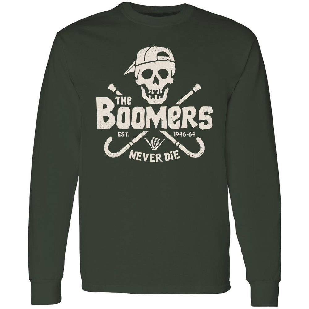 Long Sleeve T-Shirt - ZM41FQC4 - Forest Green - 4