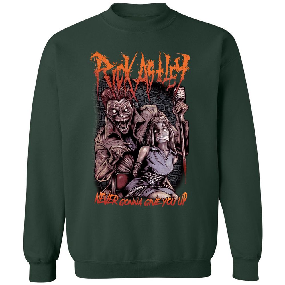 Classic Unisex Sweatshirt - AMLSCD9W - Forest Green - 4