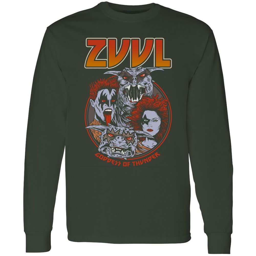 Long Sleeve T-Shirt - YES7ZBEQ - Forest Green - 4