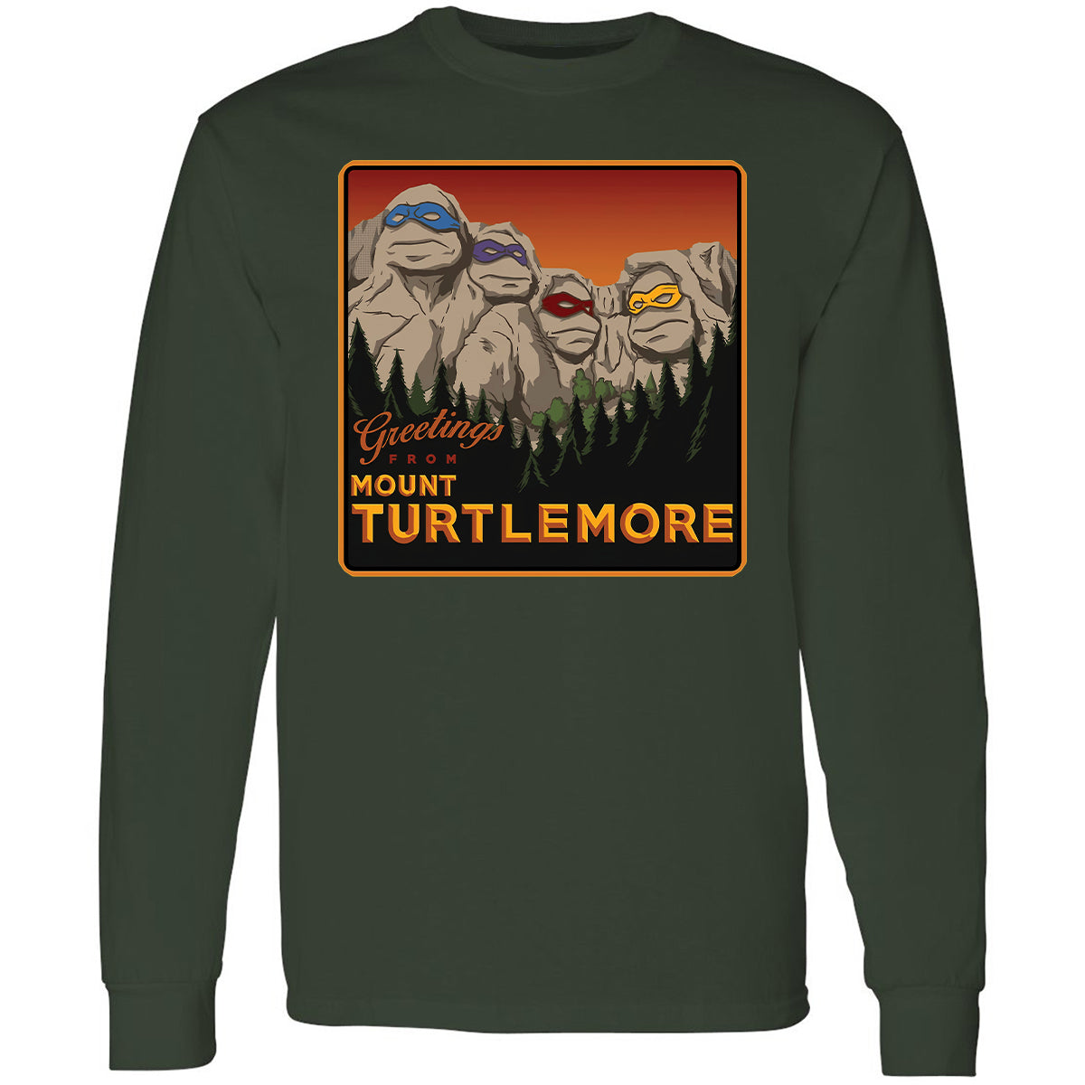 Long Sleeve T-Shirt - E1XU2MHK - Forest Green - 4