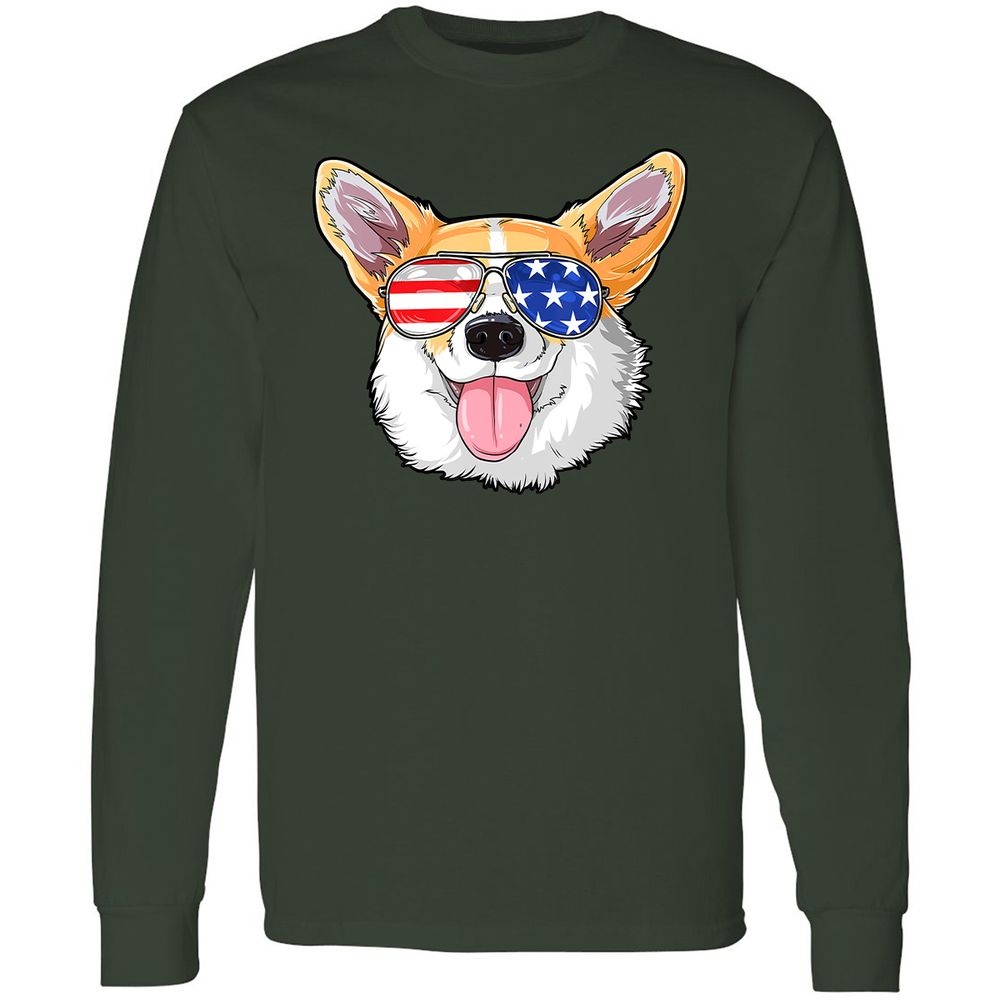 Long Sleeve T-Shirt - KGDN4CUG - Forest Green - 4