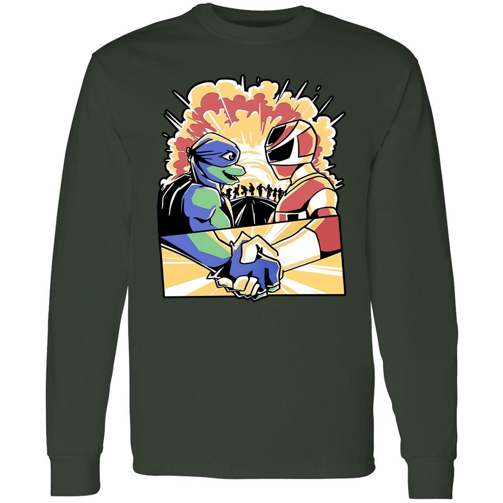 Long Sleeve T-Shirt - QM3DBSD3 - Forest Green - 4