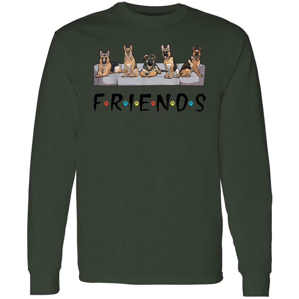 Long Sleeve T-Shirt - UGXQ3ZMU - Forest Green - 4