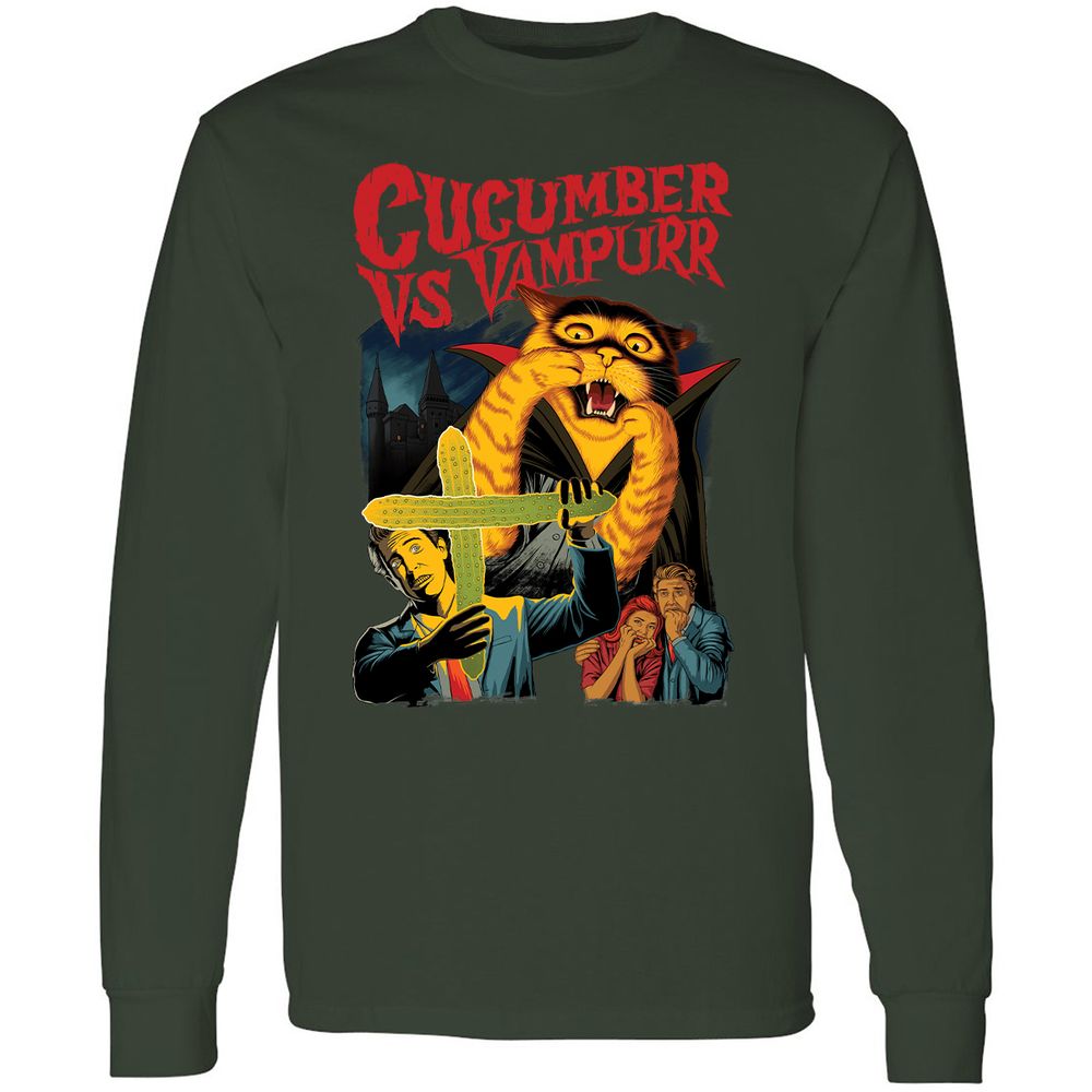 Long Sleeve T-Shirt - HULCBPVA - Forest Green - 4