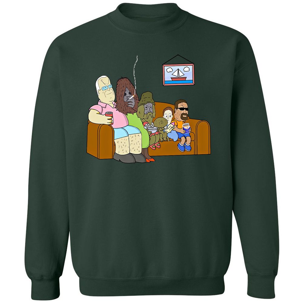 Classic Unisex Sweatshirt - 2QU2ZBXJ - Forest Green - 4