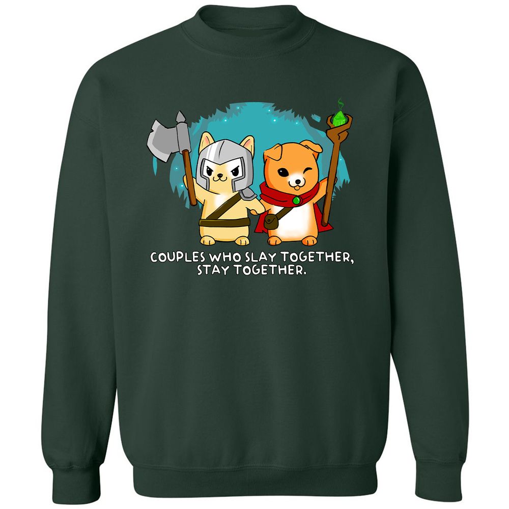 Classic Unisex Sweatshirt - QGJH8CY7 - Forest Green - 4