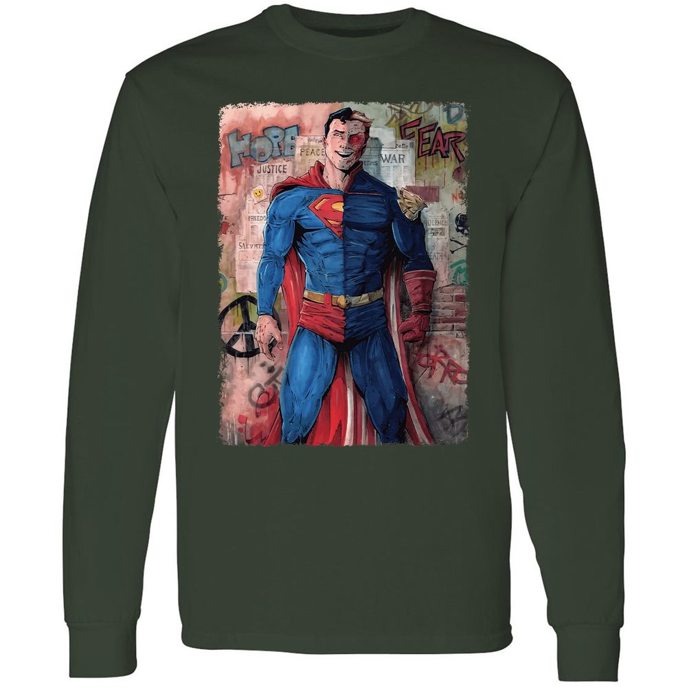 Long Sleeve T-Shirt - N3K6SKZH - Forest Green - 4