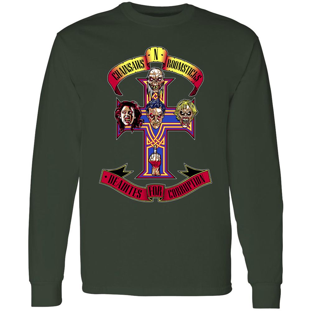 Long Sleeve T-Shirt - UQW6SSGK - Forest Green - 4