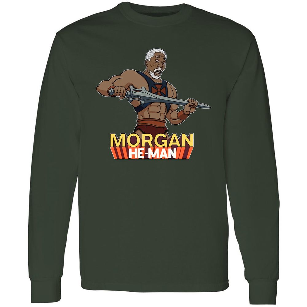 Long Sleeve T-Shirt - YXSGZR9C - Forest Green - 4