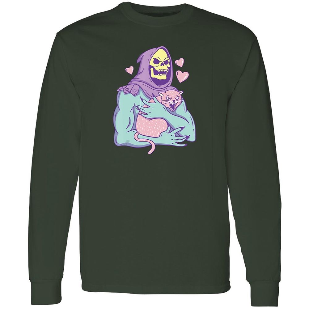 Long Sleeve T-Shirt - M6N3KFMJ - Forest Green - 4