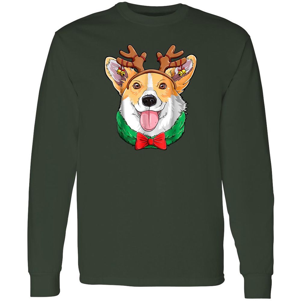 Long Sleeve T-Shirt - QGGBVF6A - Forest Green - 4