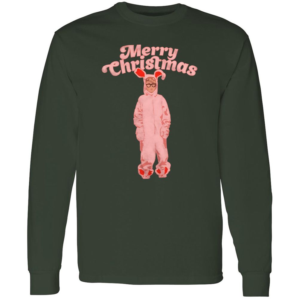 Long Sleeve T-Shirt - 73Q3SBZD - Forest Green - 4
