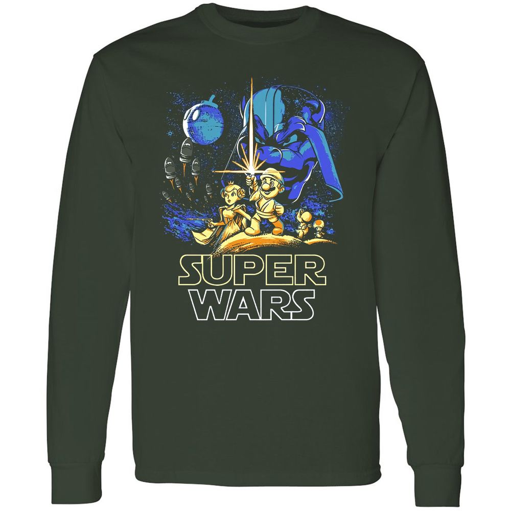 Long Sleeve T-Shirt - ZVVX6EB7 - Forest Green - 4