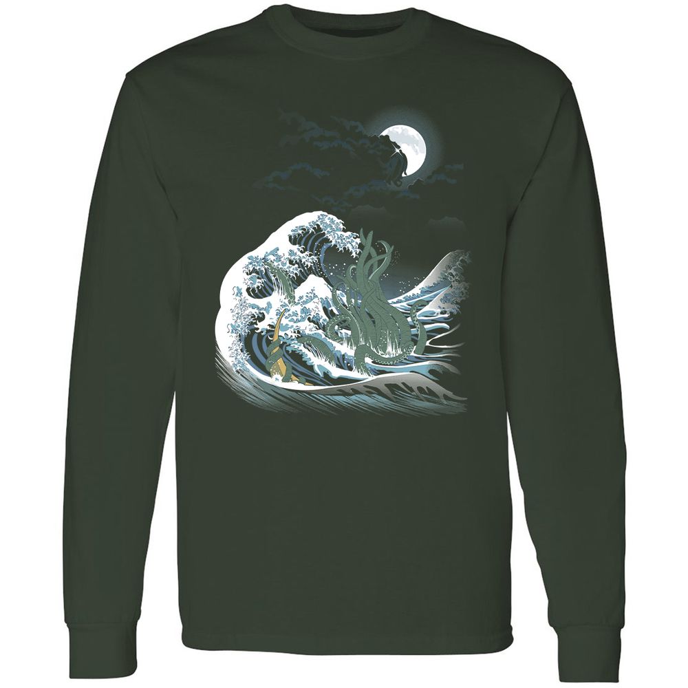 Long Sleeve T-Shirt - V4DF5ETL - Forest Green - 4