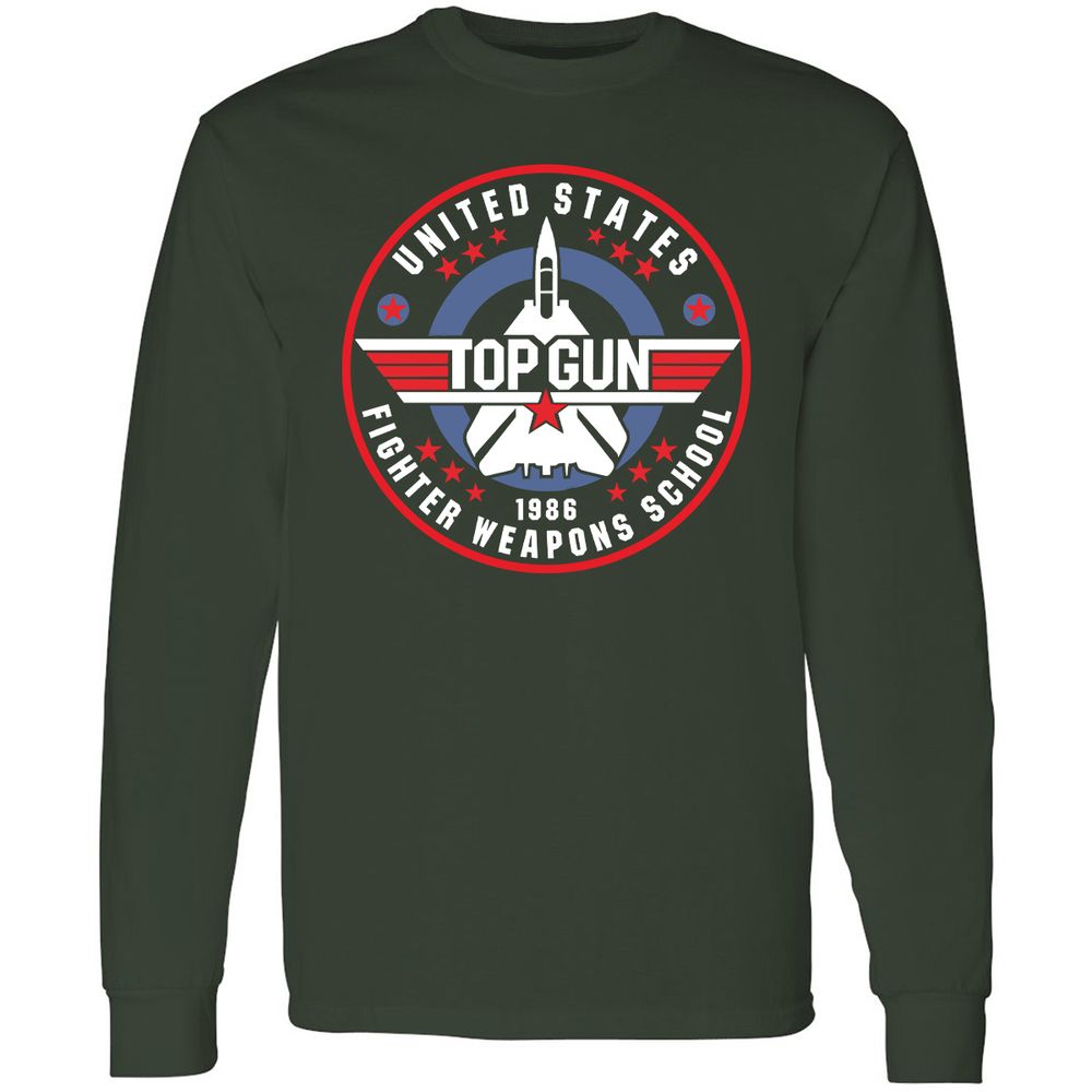 Long Sleeve T-Shirt - JXB8RRBJ - Forest Green - 4