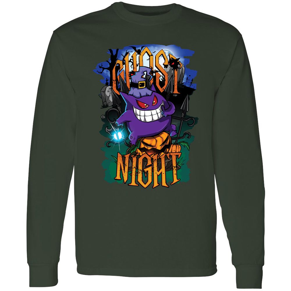 Long Sleeve T-Shirt - S2QFNXTC - Forest Green - 4