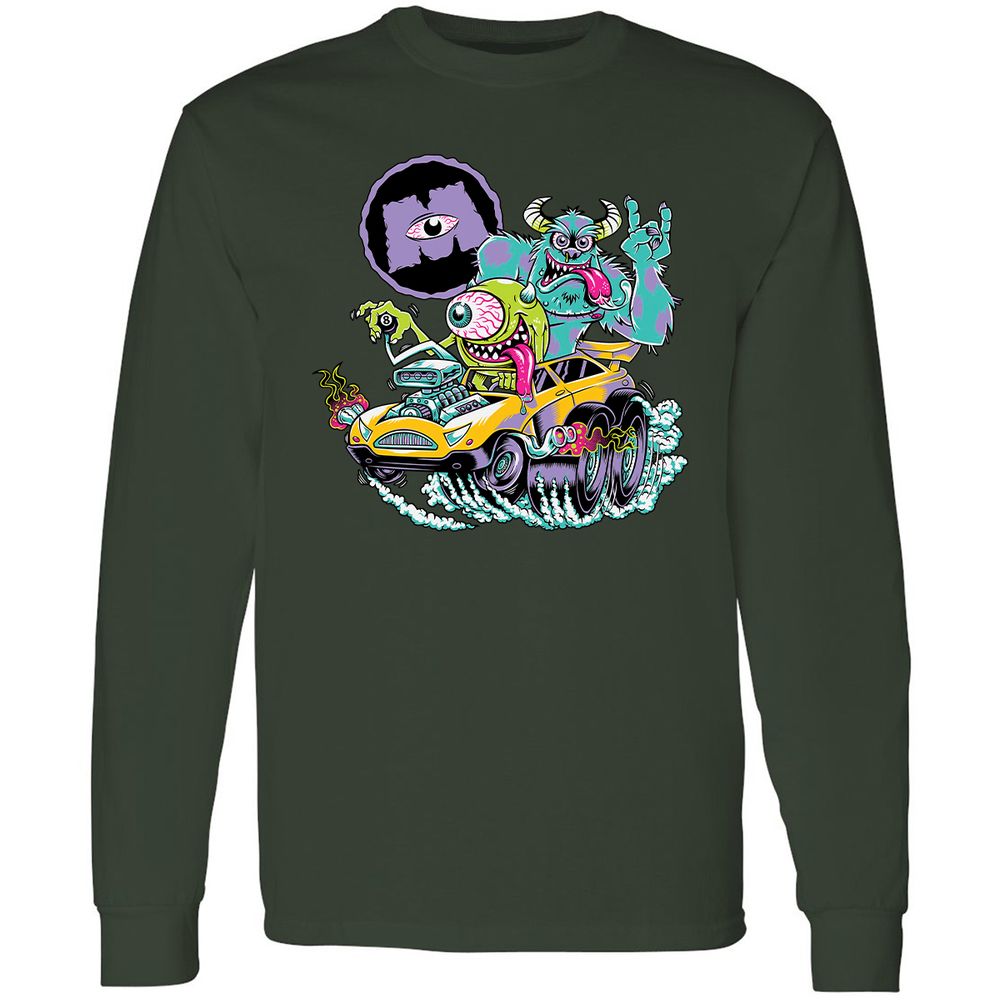 Long Sleeve T-Shirt - 3E1EECKB - Forest Green - 4