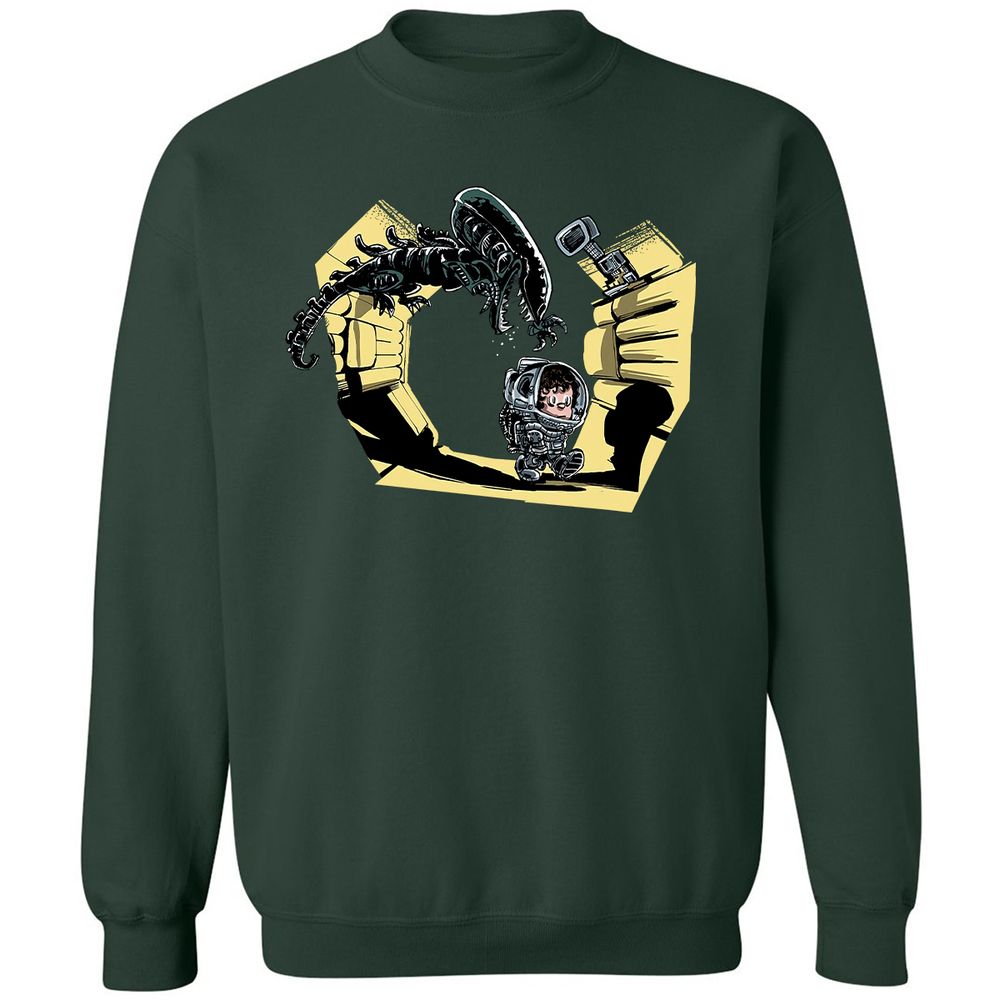 Classic Unisex Sweatshirt - 3VYKDW1J - Forest Green - 4