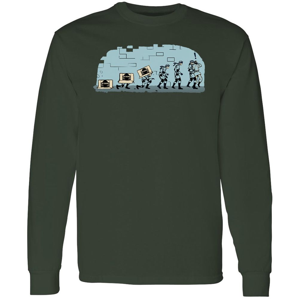 Long Sleeve T-Shirt - QNMARLS7 - Forest Green - 4