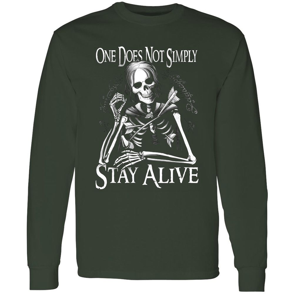 Long Sleeve T-Shirt - MC5M5FFZ - Forest Green - 4