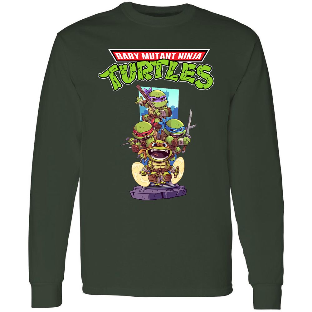 Long Sleeve T-Shirt - 67QUGFET - Forest Green - 4