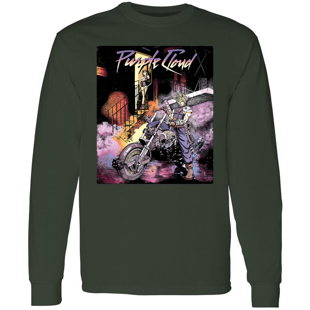 Long Sleeve T-Shirt - W54E9QBD - Forest Green - 4