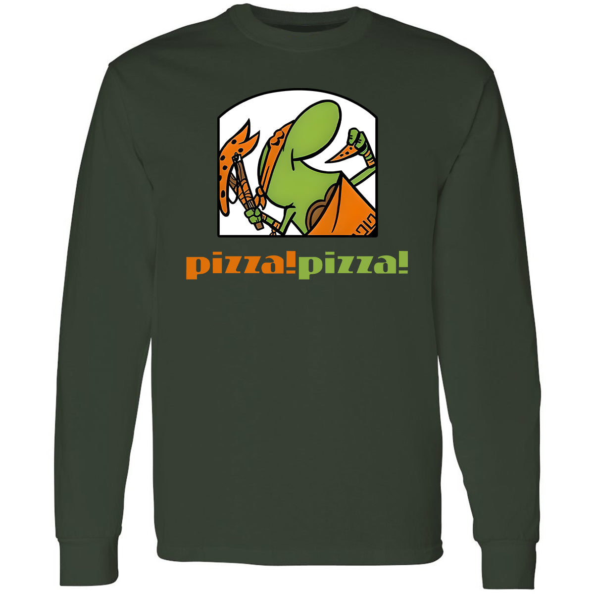 Long Sleeve T-Shirt - N6J7BRZP - Forest Green - 4