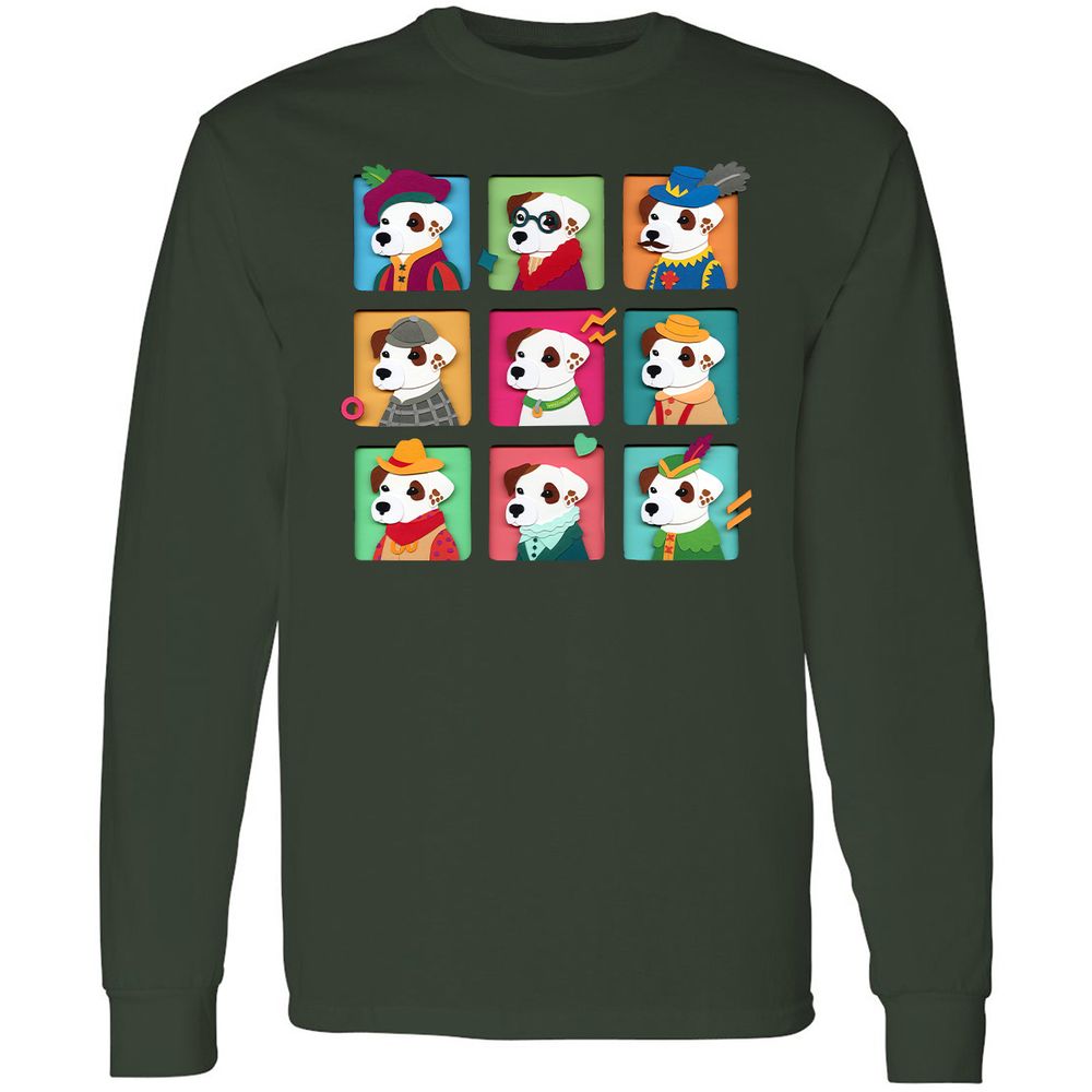 Long Sleeve T-Shirt - AFG8L641 - Forest Green - 4