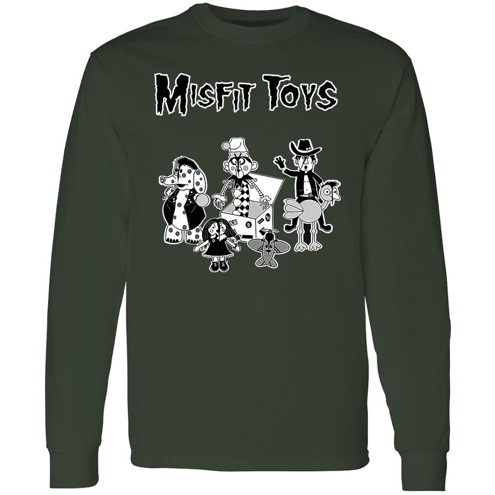 Long Sleeve T-Shirt - QFQV8SL2 - Forest Green - 4