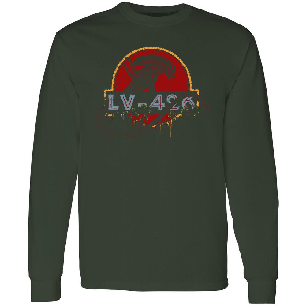 Long Sleeve T-Shirt - 3KQC3L3L - Forest Green - 4