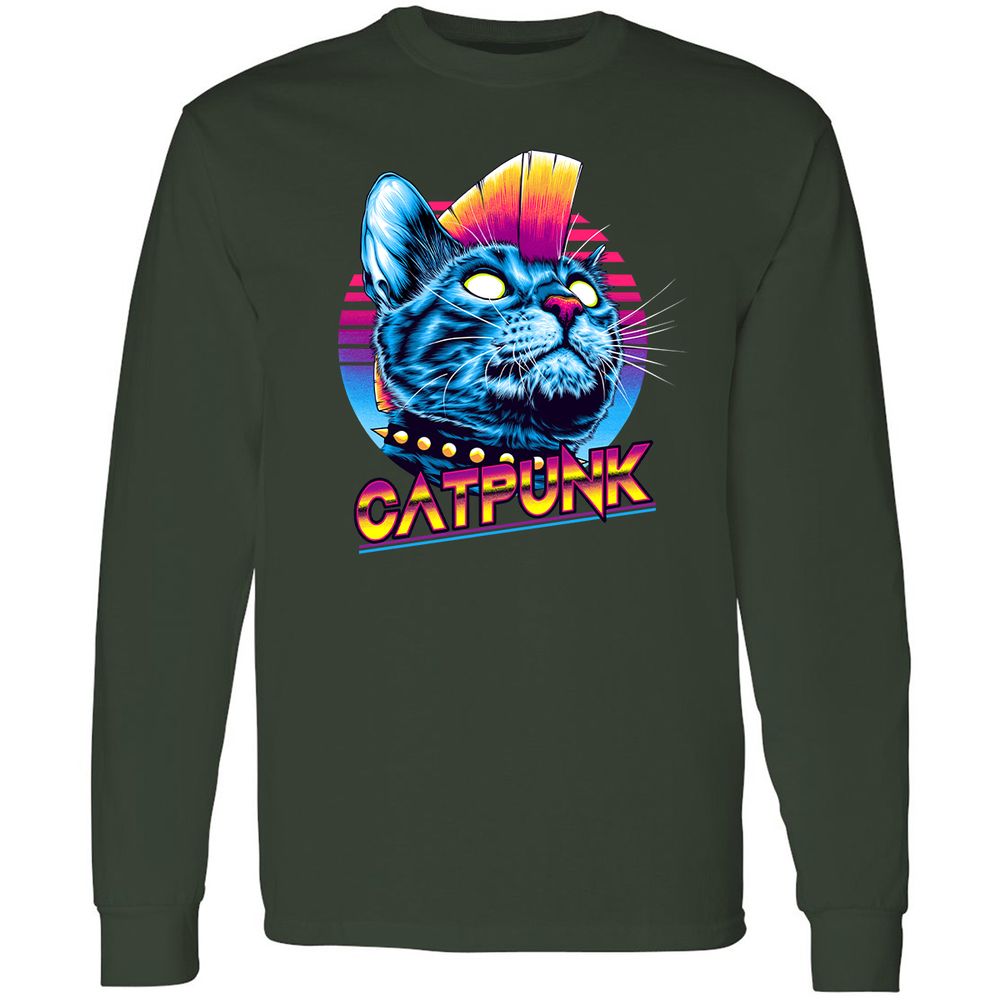 Long Sleeve T-Shirt - 3H9GG9FX - Forest Green - 4