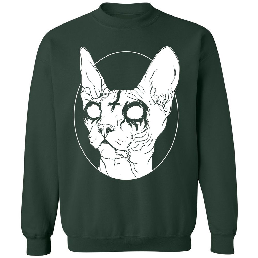 Classic Unisex Sweatshirt - ANJGNWAM - Forest Green - 4