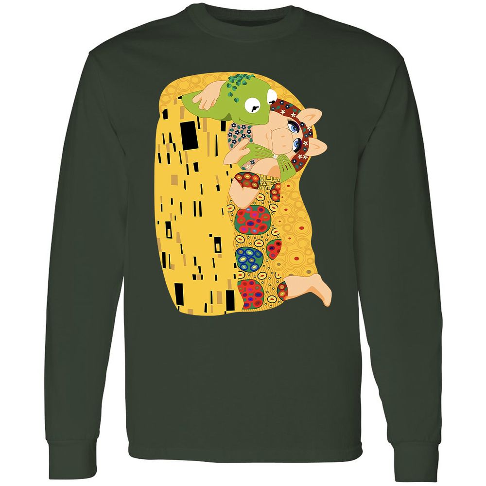 Long Sleeve T-Shirt - M9KEZ1ZS - Forest Green - 4