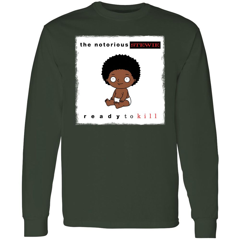 Long Sleeve T-Shirt - U9YY5CX4 - Forest Green - 4