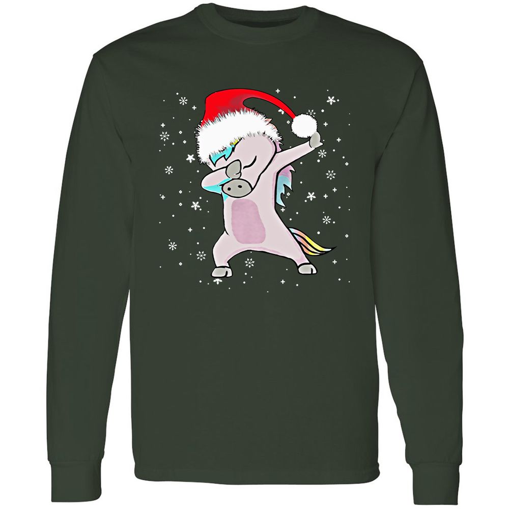Long Sleeve T-Shirt - HN5HP4SJ - Forest Green - 4