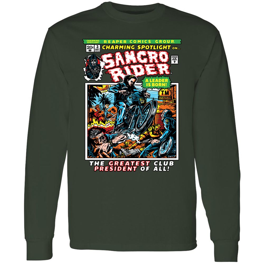 Long Sleeve T-Shirt - TYBUZQCK - Forest Green - 4