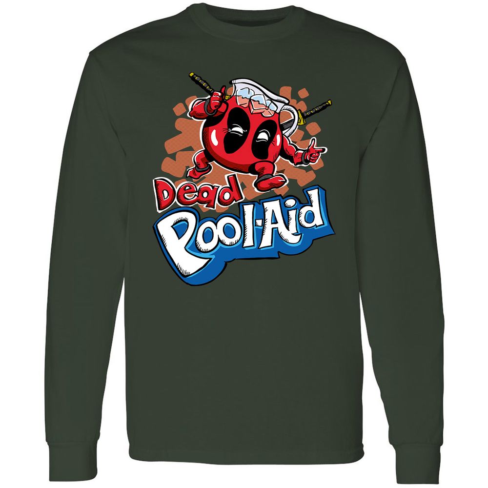Long Sleeve T-Shirt - Q3EC9H6W - Forest Green - 4