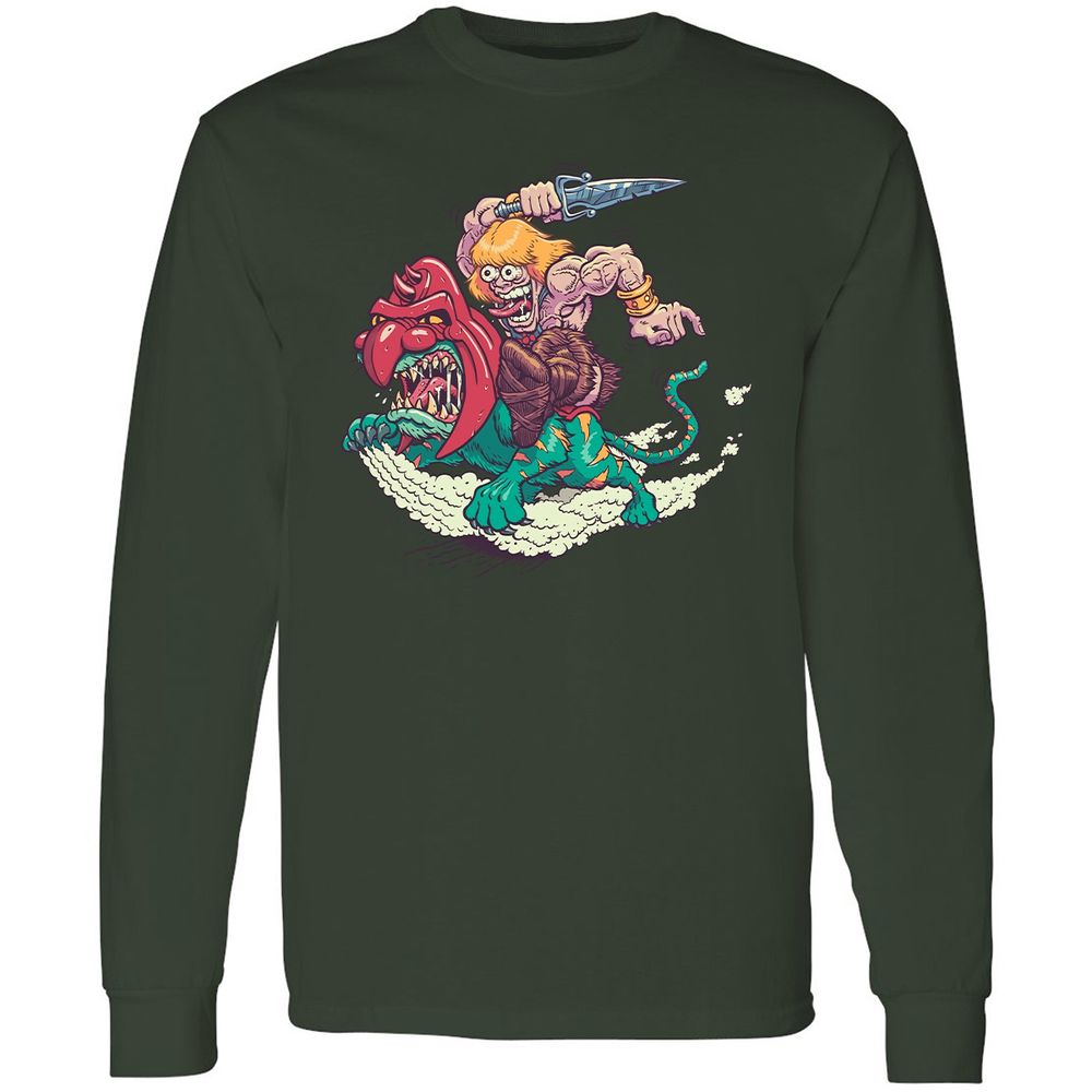 Long Sleeve T-Shirt - YTJ3F57W - Forest Green - 4