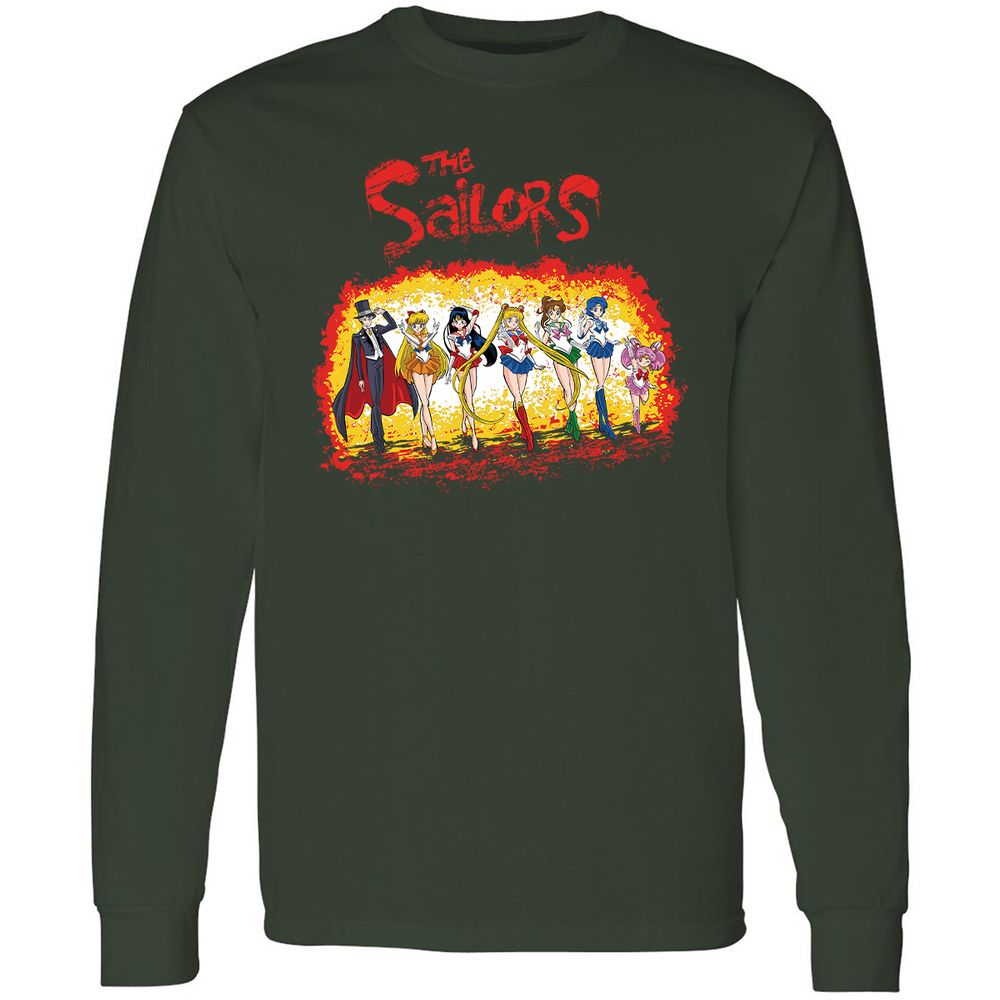Long Sleeve T-Shirt - 8DLSBJXV - Forest Green - 4