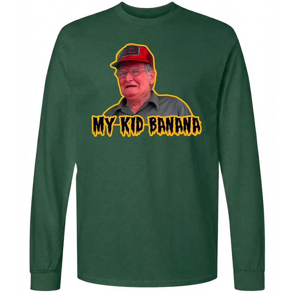 Long Sleeve T-Shirt - LPU2DUZ7 - Forest Green - 4